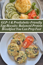 GLP-1 & Prediabetic-Friendly Egg Biscuits – Balanced High-Protein Breakfast