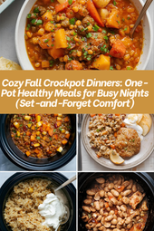 Cozy Fall Crockpot Dinners: 5 Healthy Set-and-Forget Recipes for Busy Nights