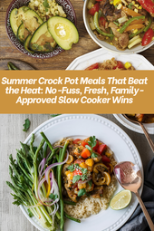 Summer Crock Pot Meals That Beat the Heat: 5 Fresh, Healthy Slow-Cooker Dinners